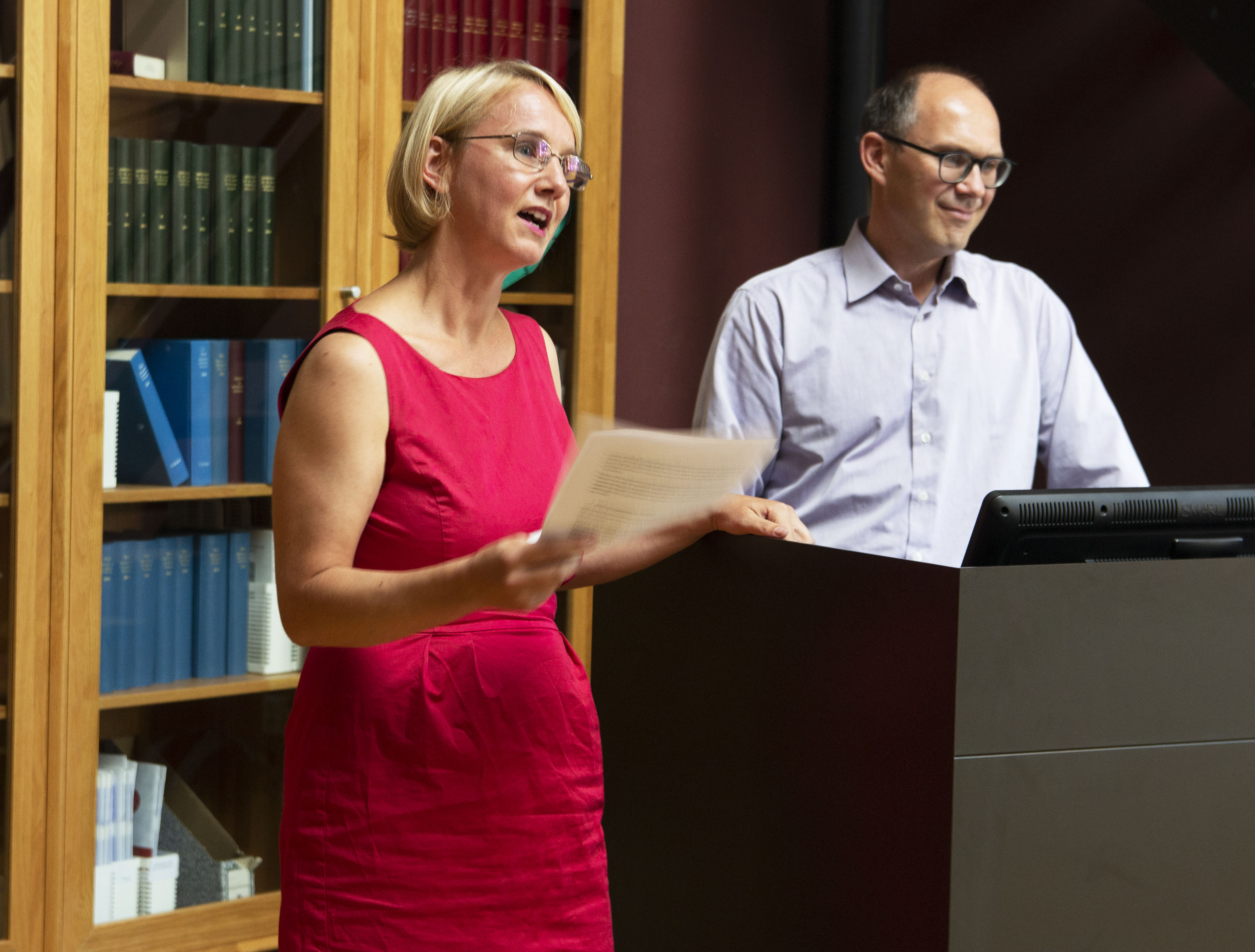 Cathrine Holst and her co-PI Jakob Elster.