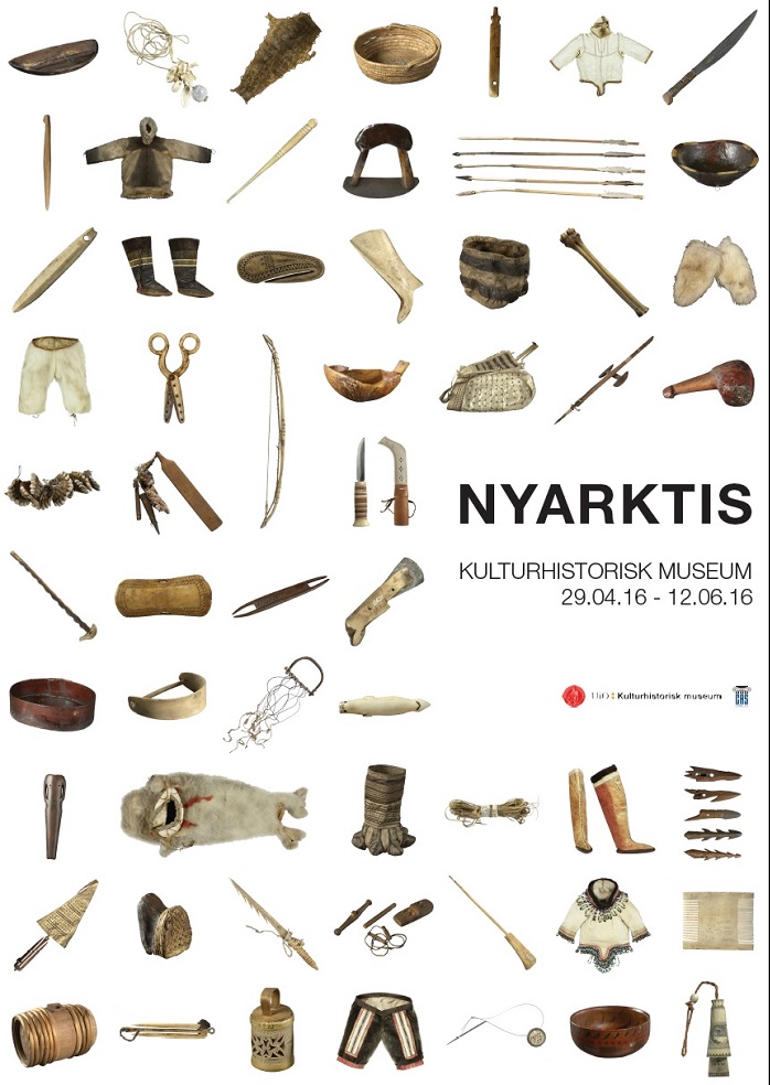 Poster of the Exhibition "NyArktis". Design Åsmund Steinsholm